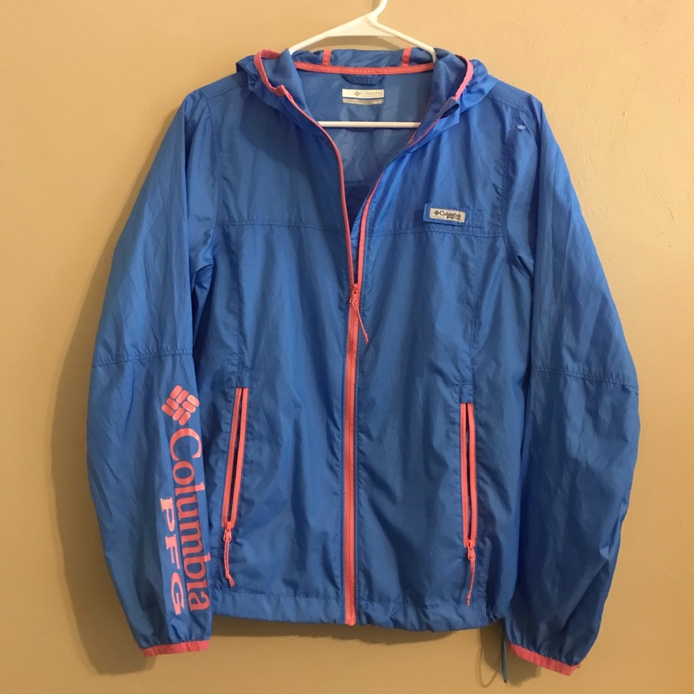 columbia PFG windbreaker columbia shell jacket